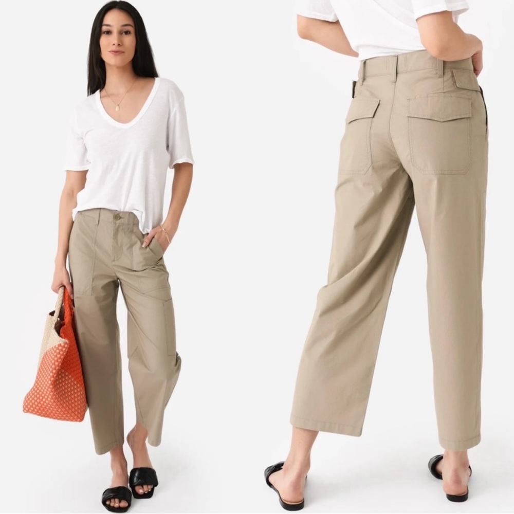 AGOLDE Daria High Waist Crop Wide Leg Twill Utility Pants NWT